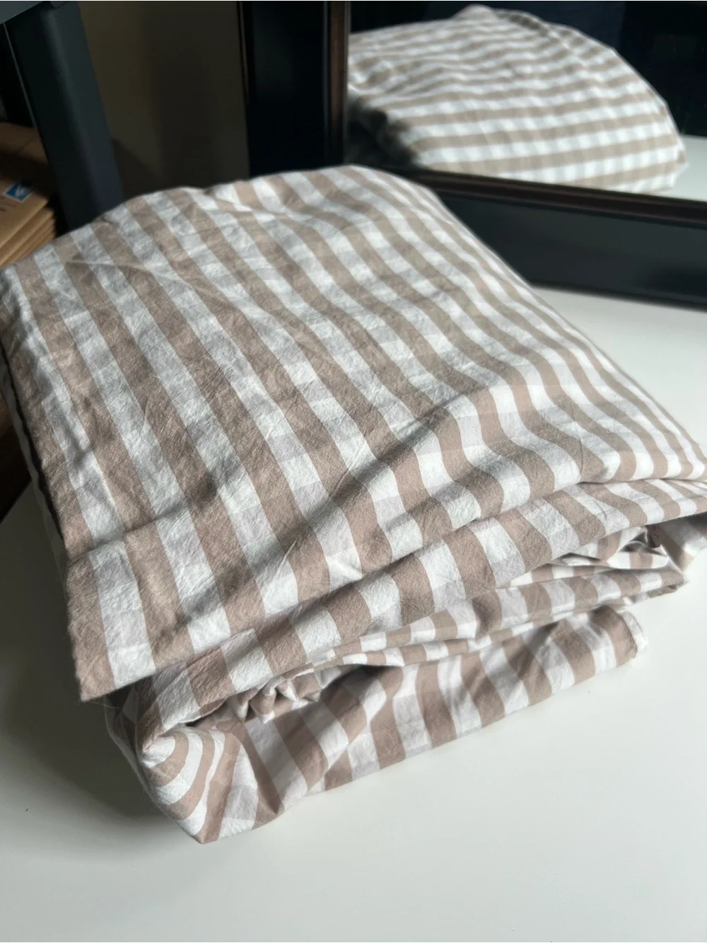 Coyuchi Organic Cotton Gingham Print Duvet Cover